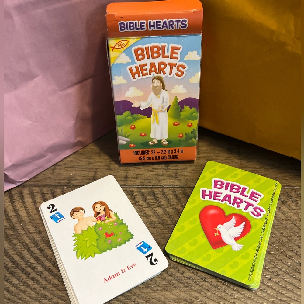 "Bible Hearts" cards